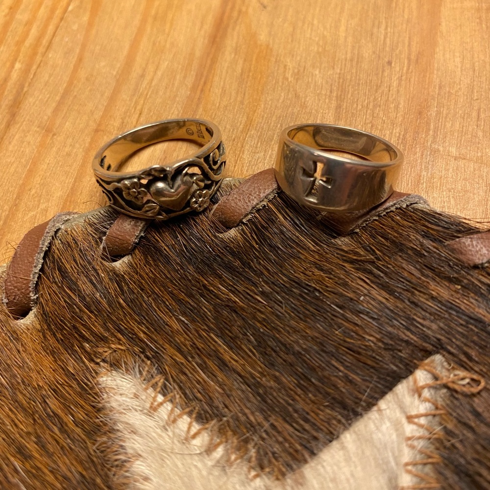 James Avery Rings 1-cross, 1-friendship
